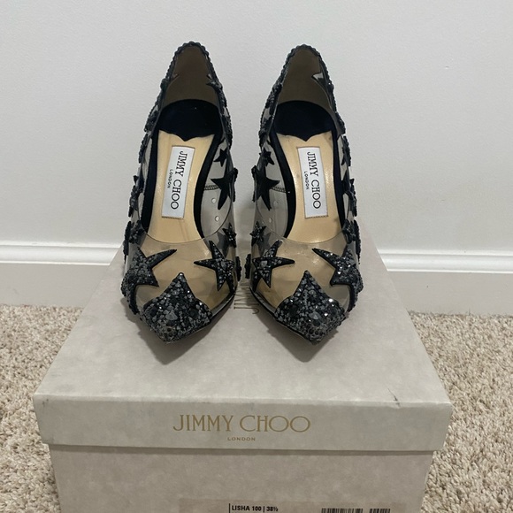Jimmy Choo Lisha 100 sparkly star studded heels - Picture 2 of 5